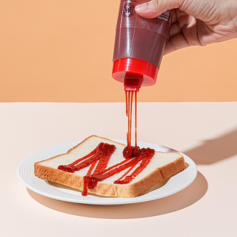 Japanese Four-Hole Squeeze Bottle for Ketchup, Salad, Cheese, Jam, and Oil