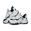Skechers DLites 3.0 Mesh Synthetic Leather Retro Casual Low-Top Lifestyle Shoes Women Sneaker White Black Green 88888398-WGRN