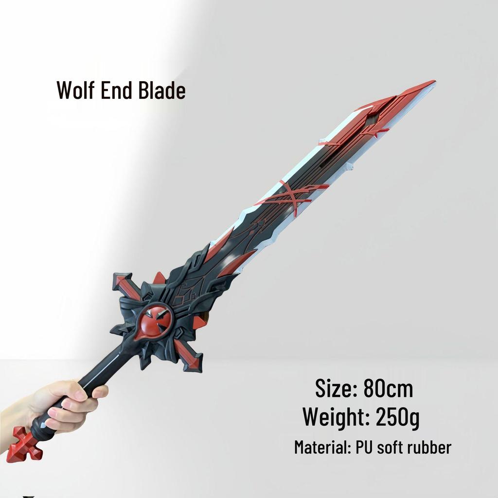 Genshin Impact Raiden Shogun Safe PU Prop: Wind Edition Toy Weapon