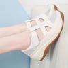 Women's Chunky-Soled Sandals 2025 New Arrival Summer Versatile Velcro-Closure Perforated Shoes Soft-Soled Comfortable Mom Shoes
