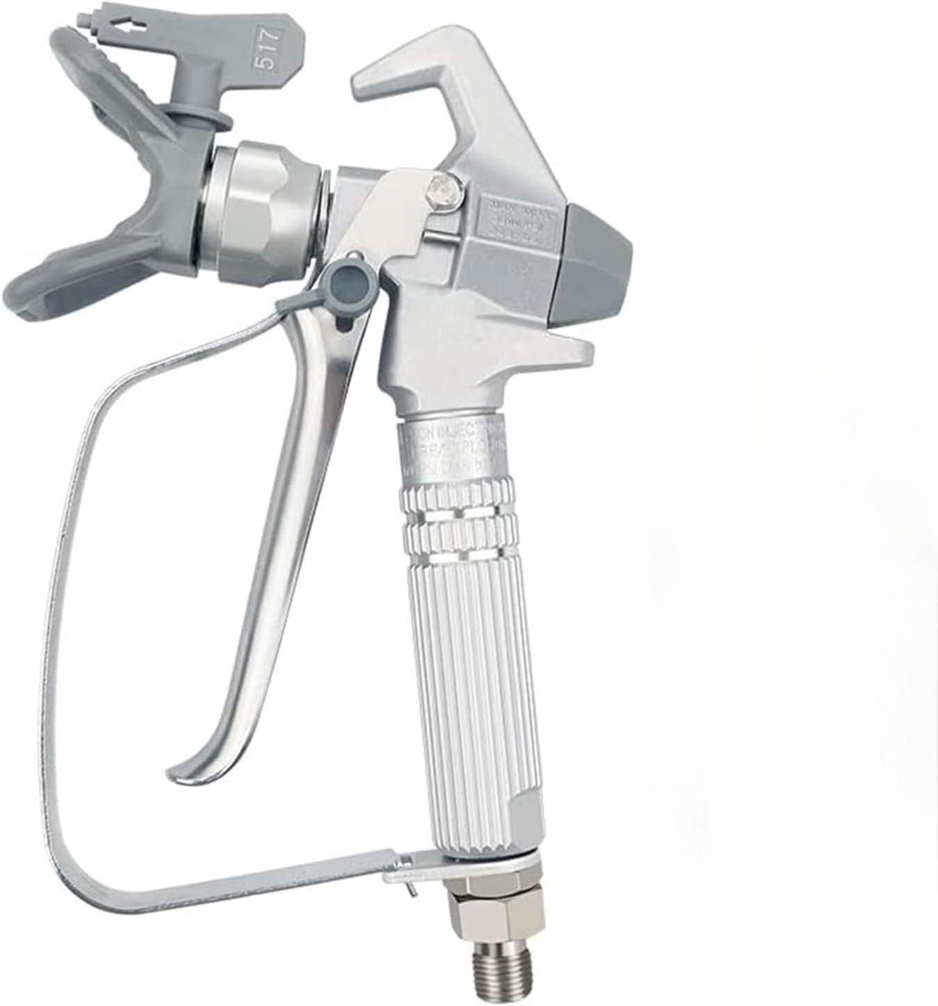 

Airless Paint Spray Gun Sprayer High Pressure 3600 PSI 517 Nozzle Tip for Sprayer Filter JW-G3 срібний