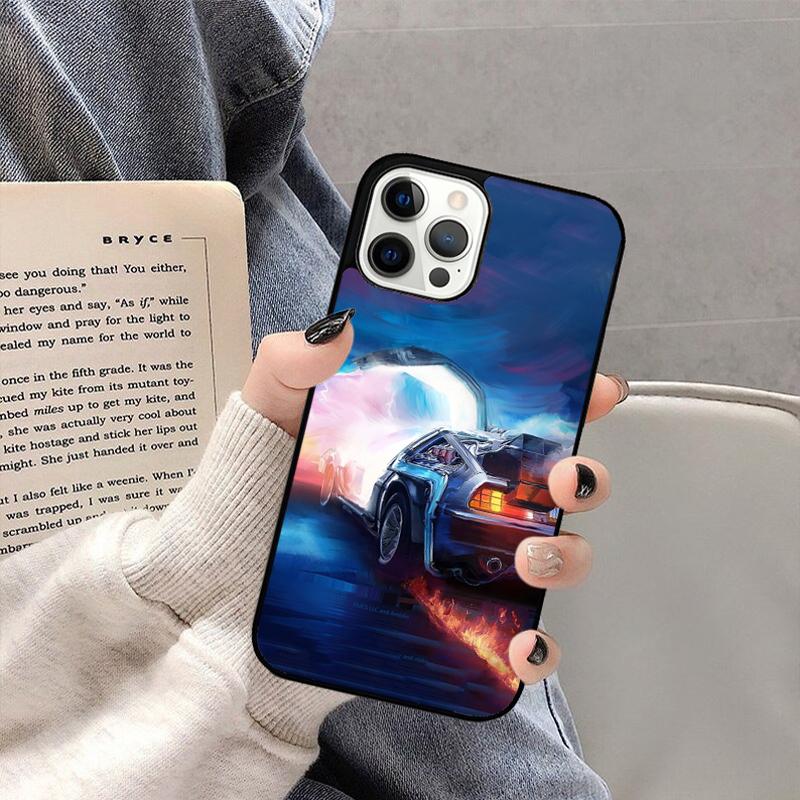 Back To the Future DeLorean Phone Case For iPhone 17 Air 16 15 14 Plus 11 12 13 Pro  Max Coque Cover Shell