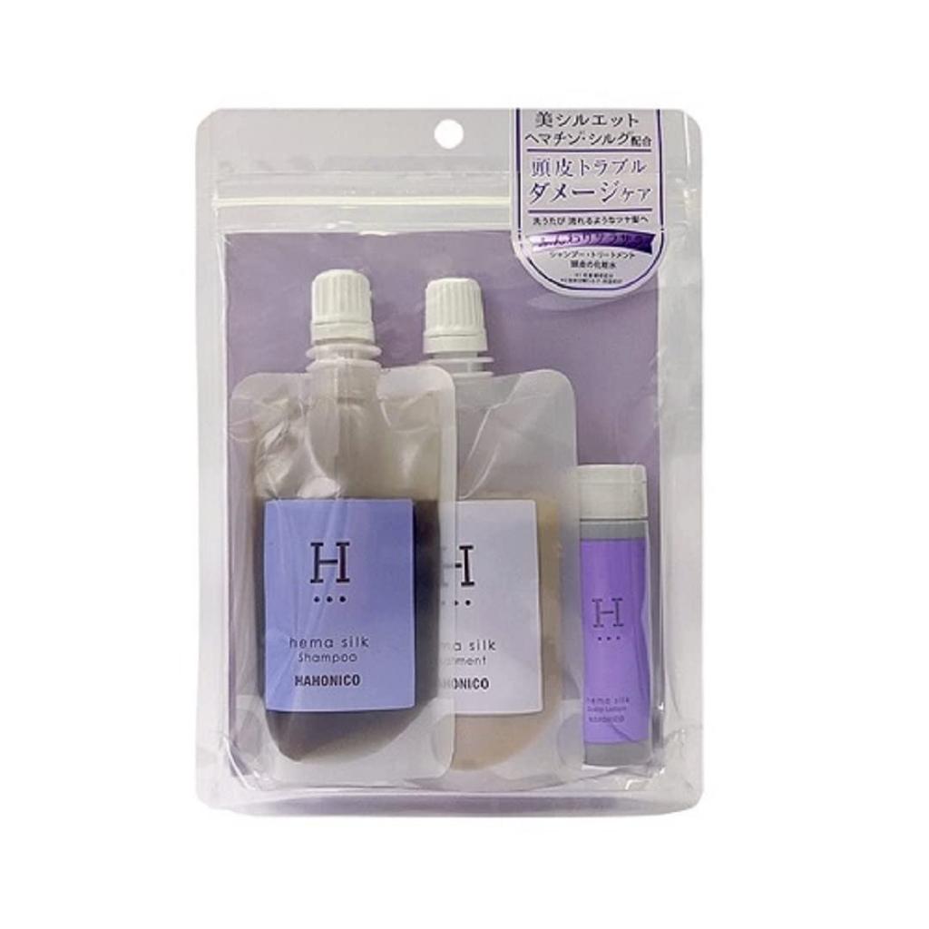 Hahoniko Happy Life Hemasilk Experience Set Treatment Scalp Lotion (Shampoo 50ml, 50g, 20ml)