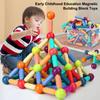 Assembled Magnetic Building Blocks Cube Set Early Education Toys Brain Development Puzzle For Baby Creative Magnetic Rod Toy