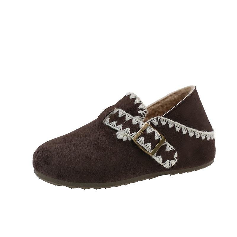 

Fashion versatile retro style thick sole heightening women s autumn new comfortable outer wear single shoes 40