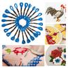 24Pcs Metallic Finish Embroidery Floss Polyester Embroidery Thread  For DIY Creation