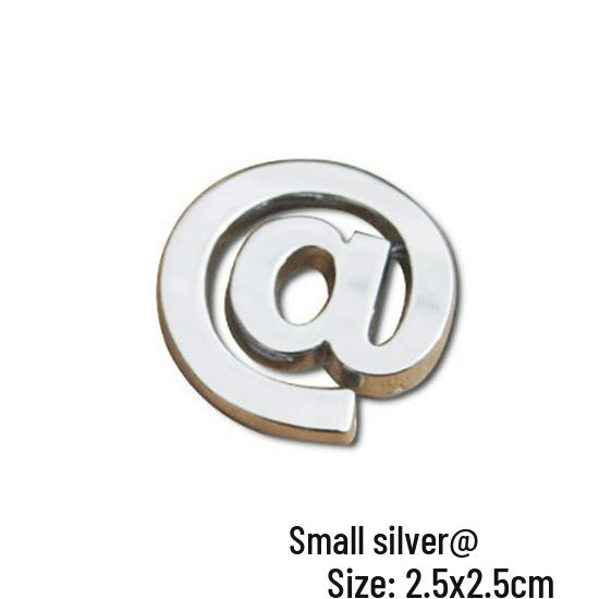 

Креативна наклейка на авто: Металеві літери нижнього регістру, що налаштовуються для персоналізації