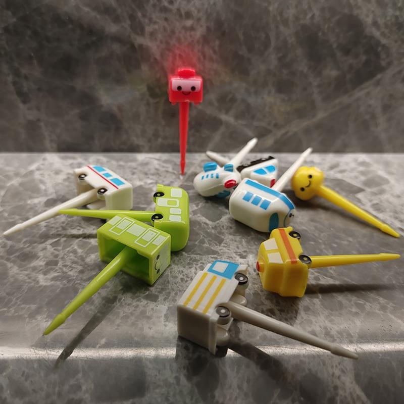 Cartoon Fruit Fork Toothpicks Cute Animal Food Selection Mini Lunch Box Decoration Children'S Food Supplement Tool
