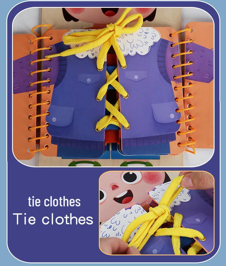 Kids' Montessori Multi-Layer Busy Board: Early Education Dressing Practice Tool