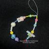 Colorful Beaded Cat Lanyard & Bracelet Set: Universal Phone Chain & Decor
