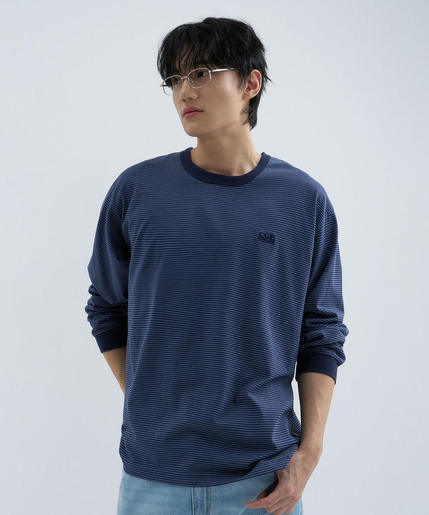 CGP Striped Long Sleeve - Dark Navy