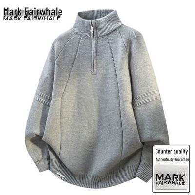 Men's Stand Collar Knitted Cardigan Sweater