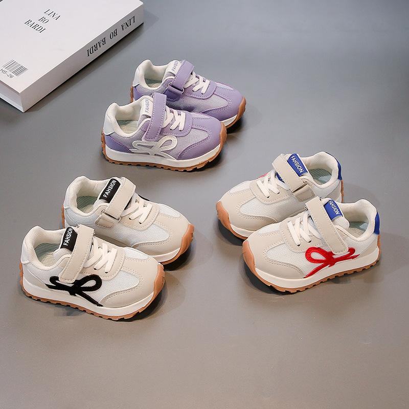 Children's soft-soled casual shoes lace-up Forrest Gump shoes round head non-slip boys' running shoes medium and large children's fashion trendy f