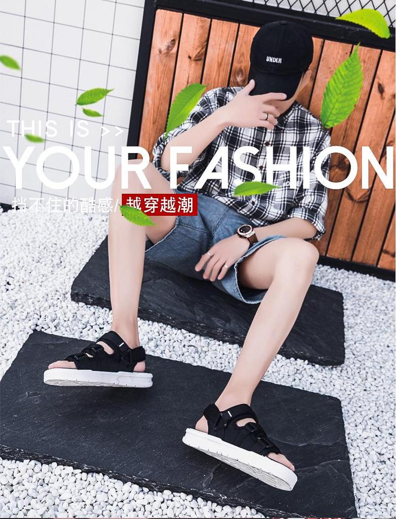 Men’s 2025 Versatile Non-Slip Rubber Sandals: Breathable, Odor-Resistant Casual Sports Beach Shoes