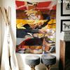 Naruto Evolution Wall Tapestry Aesthetic Wall Hanging Printed Fabric Blanket Decorative Tapestries For Bedroom Living Room Home Decor