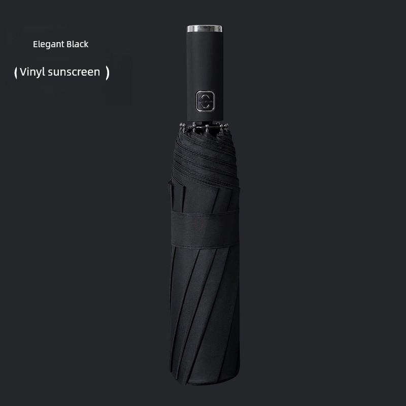 Fully Automatic Folding Umbrella for Women, Large Size, Sturdy, Dual-Use for Sun and Rain, Suitable for Men and Students, Reinforced and Thickened