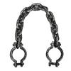 Halloween Prison Handcuffs - Realistic Wrist Shackles With Chains For Costume Cosplay Party Props Spooky Photo Booth Accessories