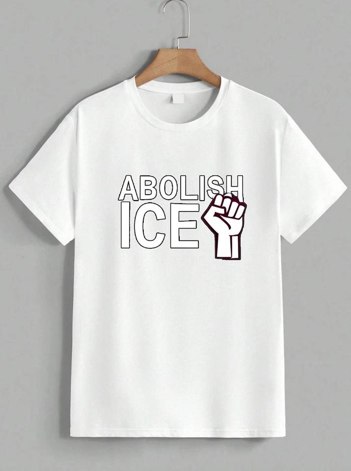 Abolish ICE Protest Immigration Rights Graphic T-Shirt Social Justice Unisex 2 L