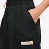 Nike Logo Print Lace-Up Casual Shorts Women Bottoms Black FN0652-010