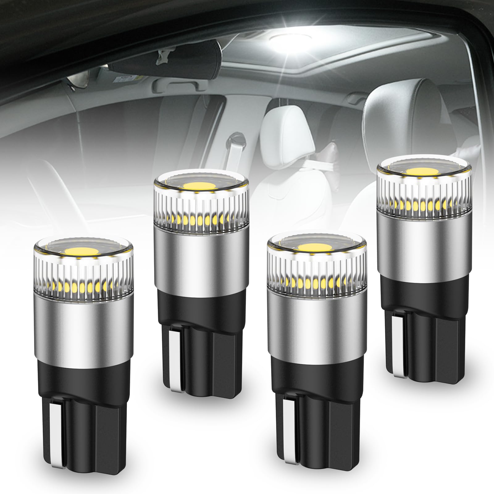 

Светодиодная габаритная лампа SEALIGHT T10, подсветка номерного знака, взрывная 1040 лм, распределение света 360 градусов J2-T10W-4