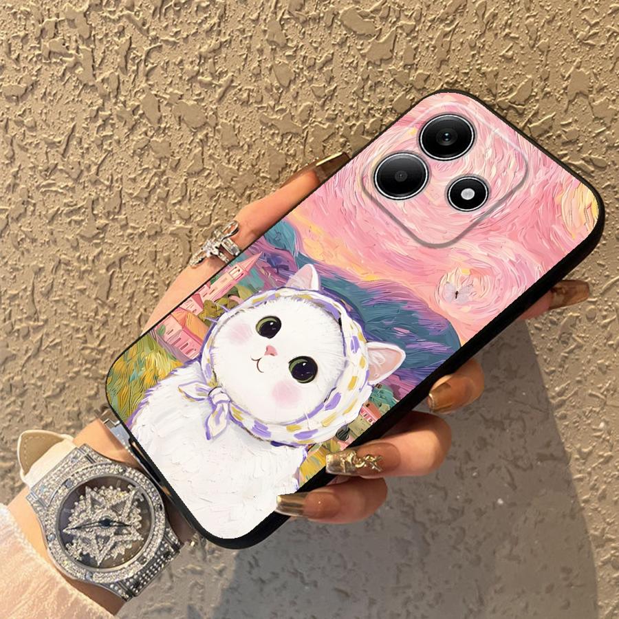 Phone Cover Case for Xiaomi Redmi Note 14 9 8 7 A1 A3 A4 A5 14C 10 K80 13 Pro Plus 12C 13C 12 11 A1 K40 A2 Cartoon Cute Cat