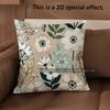 2D Boho Vintage Floral Throw Pillow Cases** Pattern Cushion Cover Suitable For Sofa Bedroom Car Pillow Cover