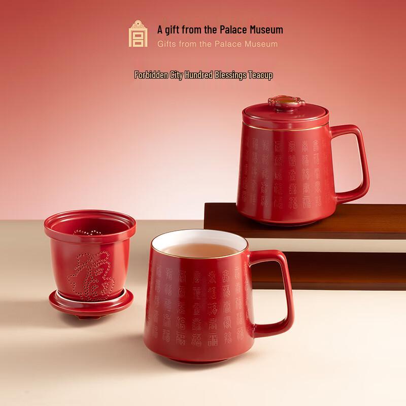 Forbidden City Hundred Blessings Ceramic Teacup
