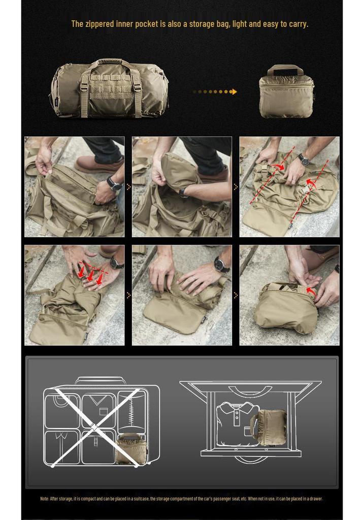 District 7 Puffer Fish Tactical Bucket Crossbody Bag for Sports, Travel, or Business