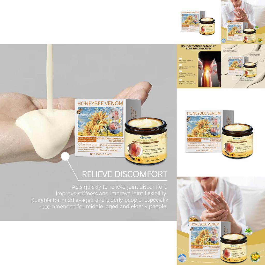 Ximonth Bee Venom Joint Care Cream Gentle Relief For Knee Discomfort And Daily Massage Therapy