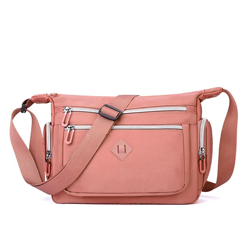 Multi-layer large-capacity shoulder bag women's outdoor leisure anti-splashing messenger bag simple bag