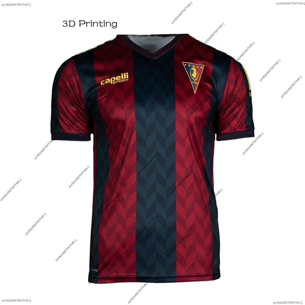 Maglia Calcio Manica Corta Sportiva Casual per Uomo Bambino Top Sportivi da Calcio