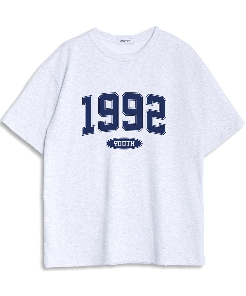 UNDEROFF Oversized Crew Neck 1992 Short Sleeve T-Shirt Green