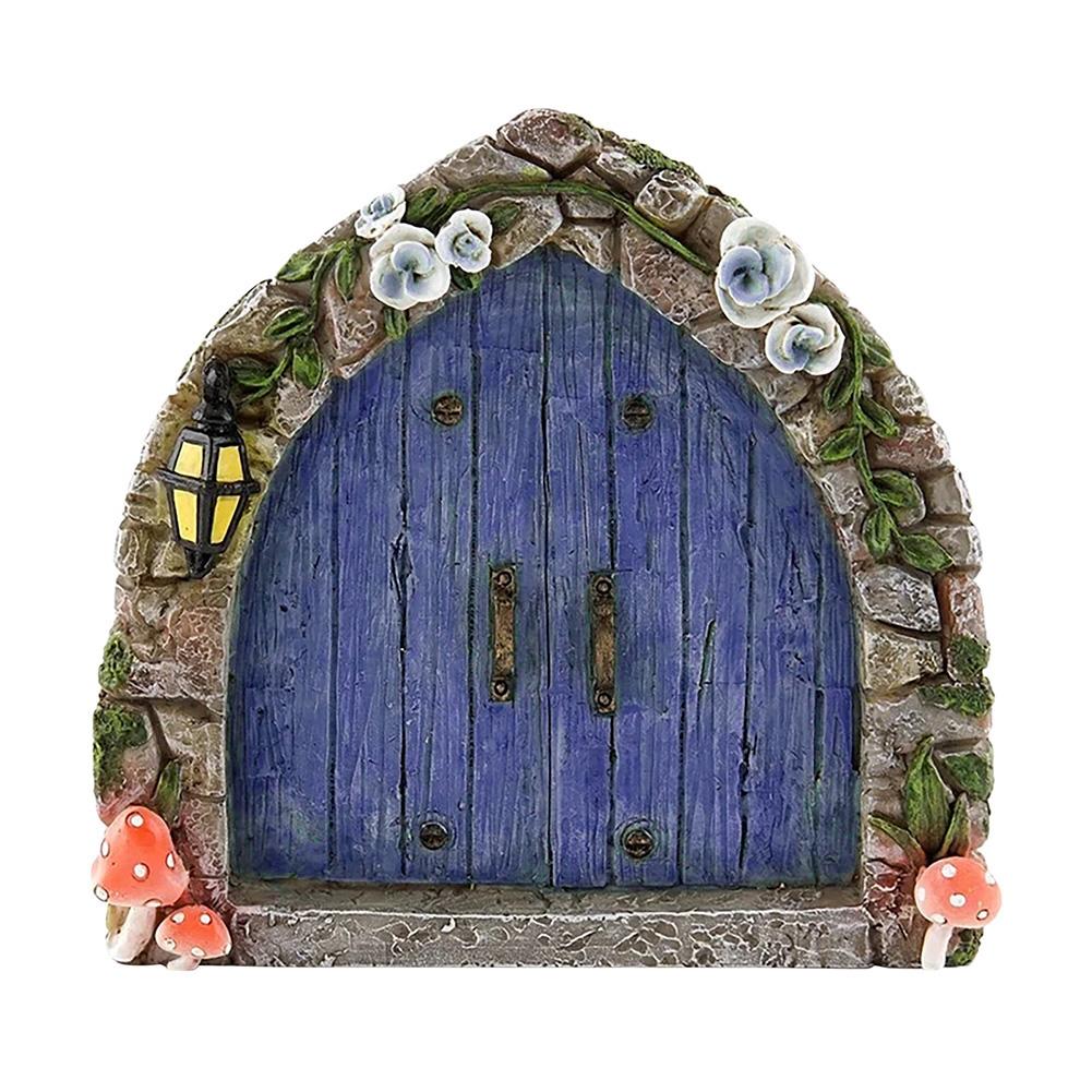 Miniature Elf Fairy Door Window Door Figurines Elf Home For Yard Art Garden Sculpture Statues Decor Outdoor Decor Fairy Garden