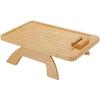 Wooden Lazy Sofa Tray and With Rotable Mobile Phone and IPad Stand Snack and Breakfast Plate Foldable Convenient and Practical
