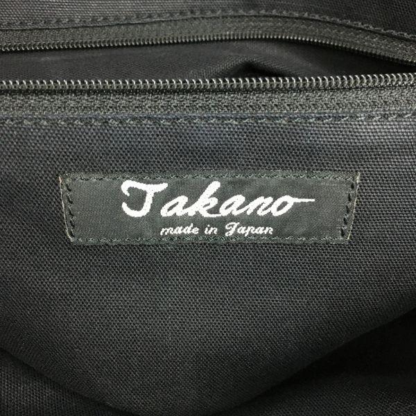 Hergestellt in Japan TaKaNo Kamakura Leder Business Umhängetasche Schwarz(GEBRAUCHT)