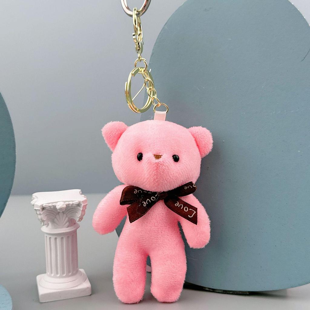 Portachiavi Ciondolo Tuta Peluche Orsacchiotto - Piccolo Giocattolo Regalo