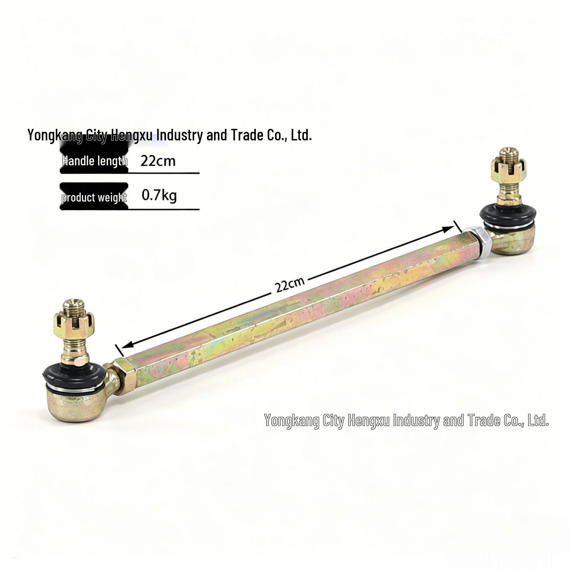 

ATV and Beach Buggy Steering Rod with M12 Ball Joint for Longding, Hanma, Gongniu Models