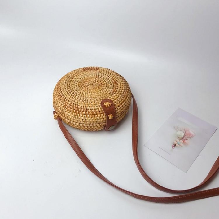 Handwoven Shoulder Bag Crossbody Bags Rattan Bag for Women Girl Vintage Handbag