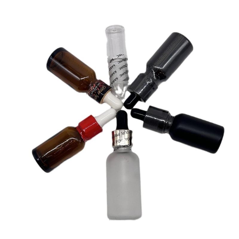 100Pcs Heat Shrink Wrap Film Suitable For 15Ml Glass Liquid Dropper Bottles Seal