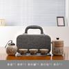 Coarse pottery Kuaike travel tea set, household kung fu tea set, outdoor business trip tea gift, a complete set of souvenirs