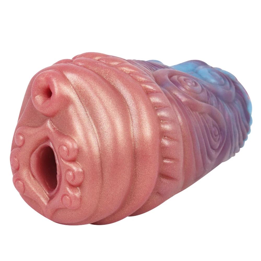 Soft Silicone Fantasy Dragon Male Masturbator Intimate Pocket Artificial Vagina Adult Product Sex Toys For Men Fantasy Dildos