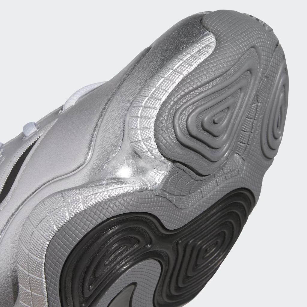 adidas Crazy 3 Silver Metallic Unisex Sneakers Grey Core-Black Halo-Silver JR9683