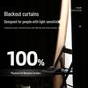 Wabi-Sabi Style Linen Blackout Curtain for Office, Living Room, Bedroom – Solid Color, Heat Insulating