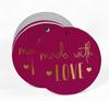 Inkdotpot Pack Of 100 Real Gold Foil Paper Tags Made With Love Text Favor Hang
