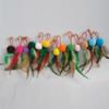 3/6pcs Replacement Cat Feather Toy Set Funny Teaser Stick Feather Replacement Head Interactive Kitten Pet Toy Cat Products