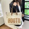 College Students In Class Shoulder Canvas Bag Big Bag Women's Large Capacity New Commuter Tote Big Bag
