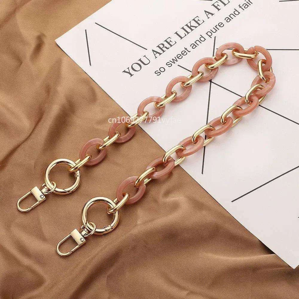 New Replaceable Detachable Bag Chain Strap Purse Handbag Bag Straps Acrylic Crossbody Shoulder Bag Diy Accessories 40cm