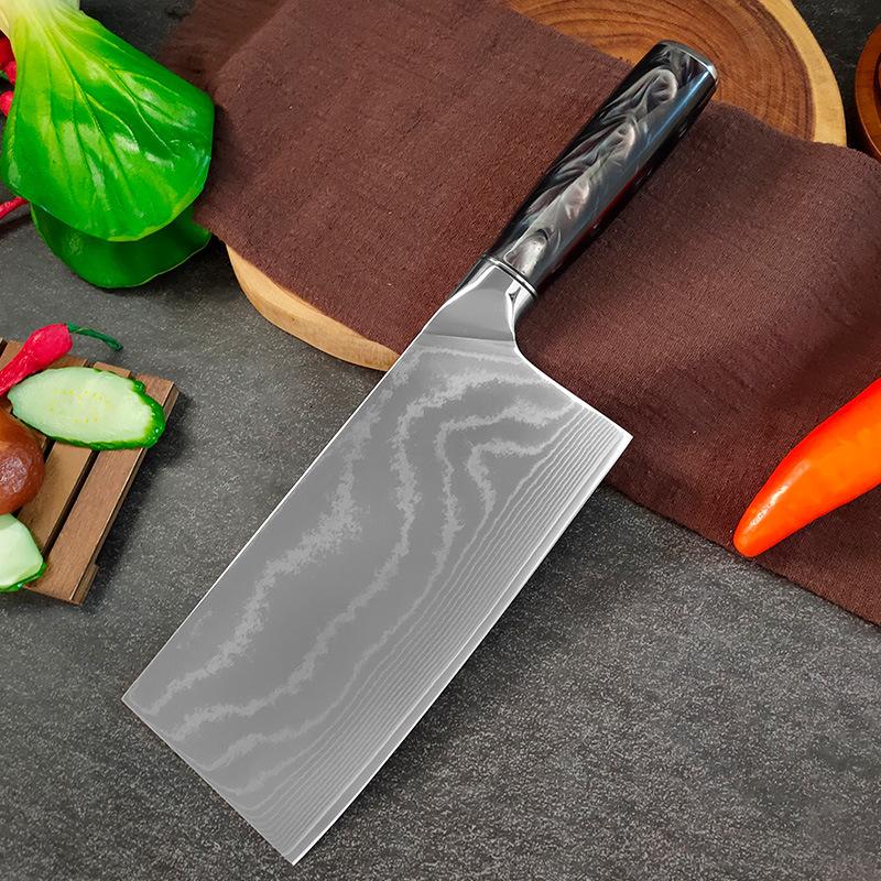 7 Inch Chinese Chef Knife 67-layers Damascus VG10 Steel Blade Cleaver Meat Slicing Vegetables Kitchen Sharp Knife Resin Handle