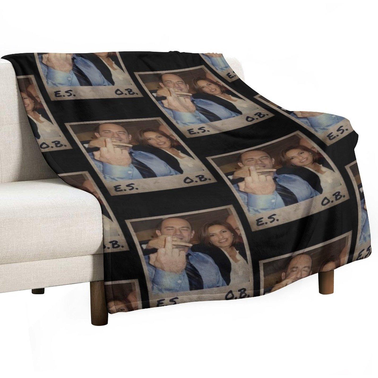 Law and Order Benson and Stabler Throw Blanket christmas gifts Retros Decorative Sofas Polar Blankets 30x40in
