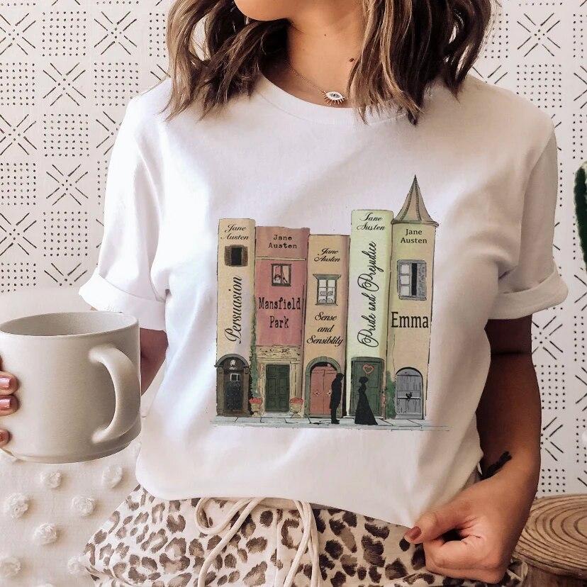 MAGIC FAIRY TALE Summer Woman T Shirt Cute Printing Design Oversized Short Sleeve Comfort Female Tee Gift White Girl Clothes